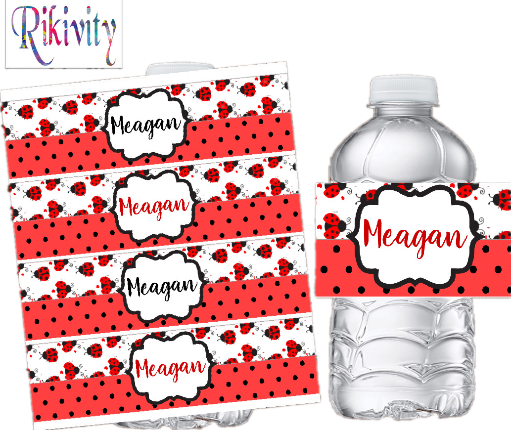 Personalised Ladybug Red Polka - مراجعة Baby Food Label وسعره