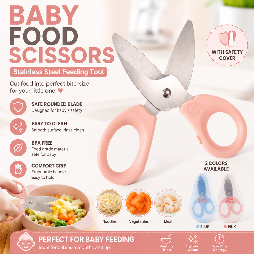 Baby Food Scissors Stainless S - مراجعة Baby Food Scissors وسعره