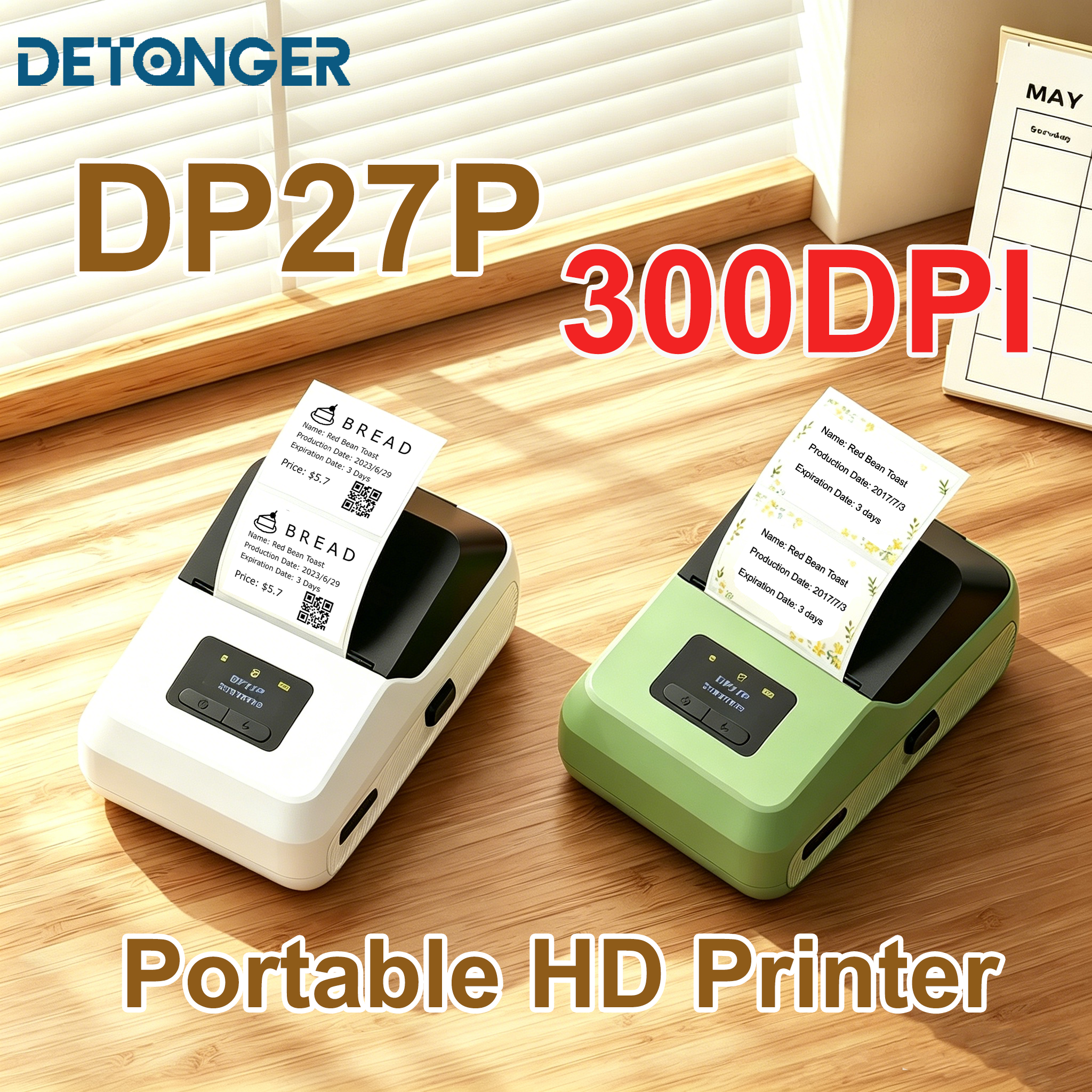 DETONGER DP27P 300DPI HD Therm - مراجعة Baby Food Label وسعره