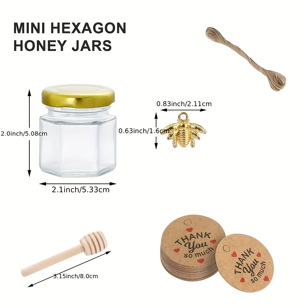 1.5oz, Hexagonal Mini Glass Ho - مراجعة Baby Food Glass Jar وسعره