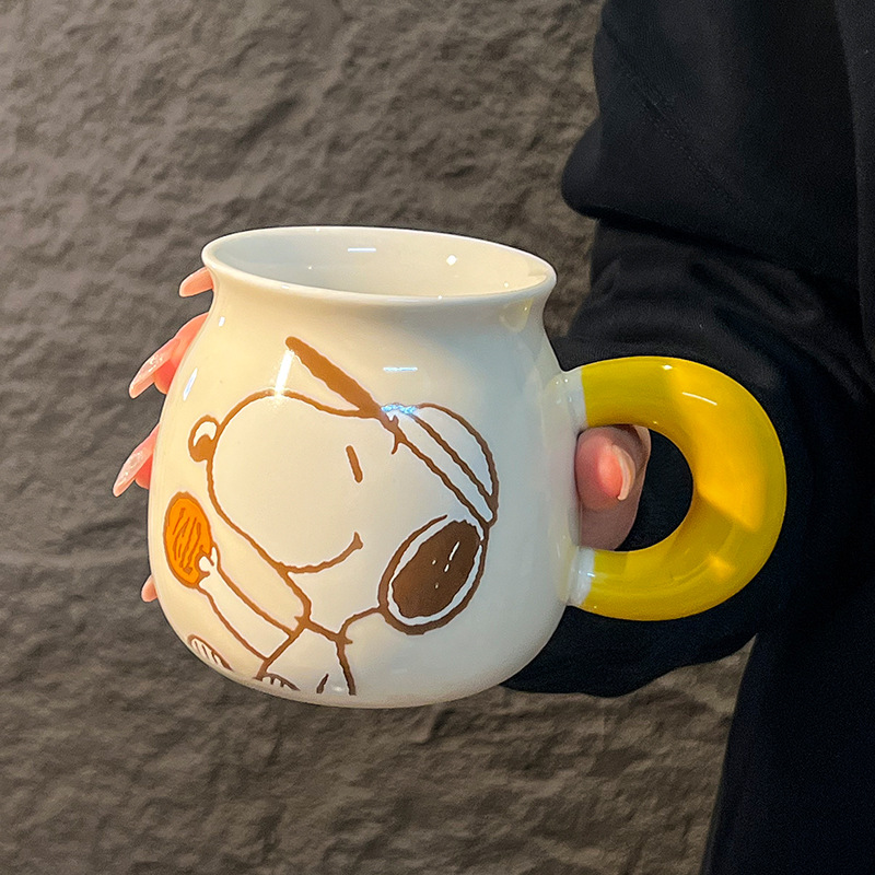 2026 New Kawaii Snoopy Ceramic - مراجعة Training Cup Straw وسعره