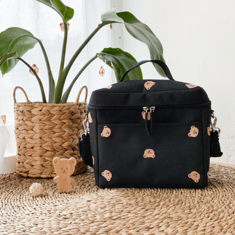 Bear Embroidery Baby Stroller  - مراجعة Baby Food Stuff وسعره