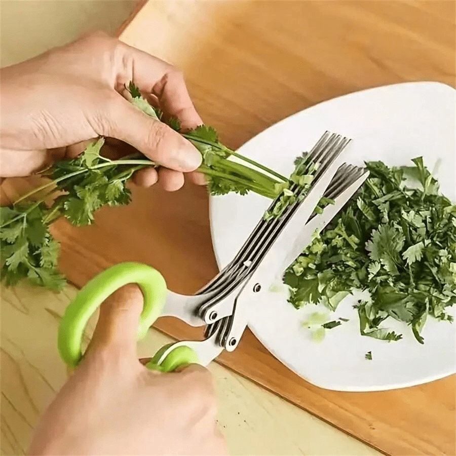 5-layer scallion chopper multi - مراجعة Baby Food Scissors وسعره