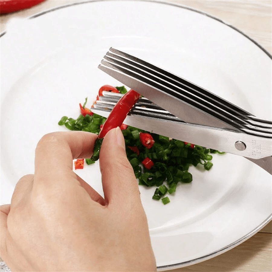 5-layer scallion chopper multi - مراجعة Baby Food Scissors وسعره