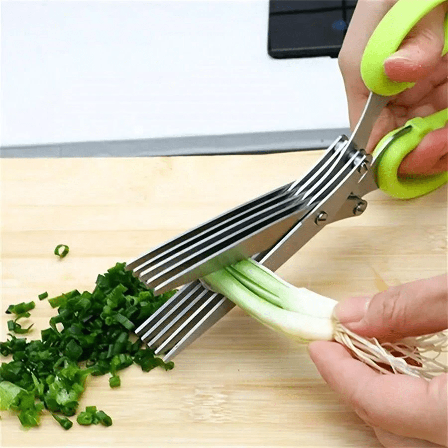 5-layer scallion chopper multi - مراجعة Baby Food Scissors وسعره
