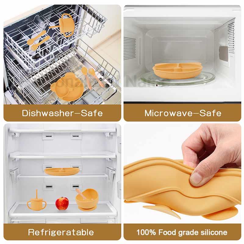Feeding Set Silicone For Baby  - مراجعة Baby Food Utensils وسعره